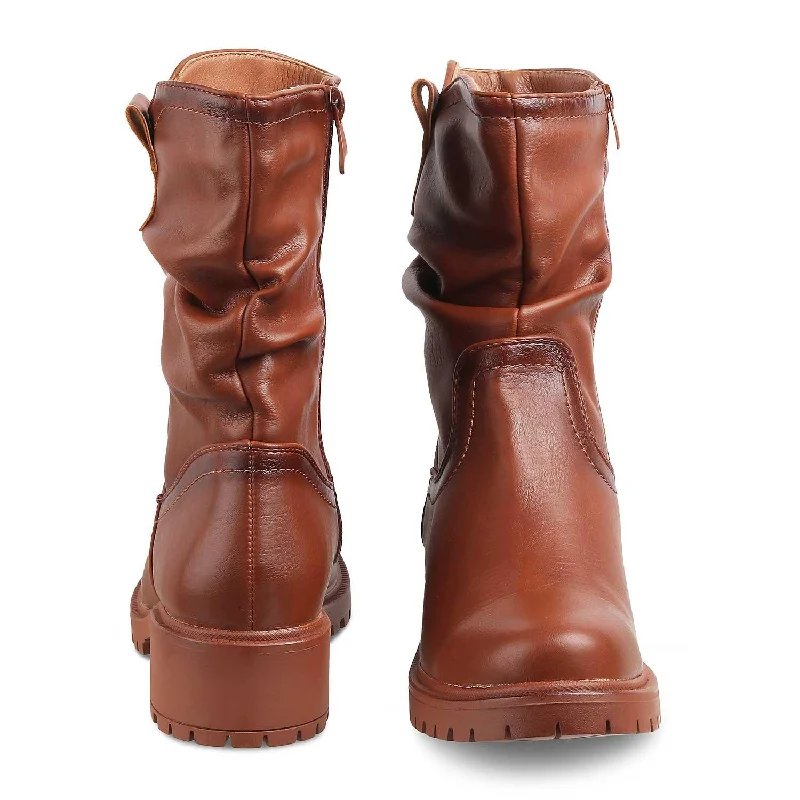 The Akranes Camel Women's Ankle-length Boots Tresmode