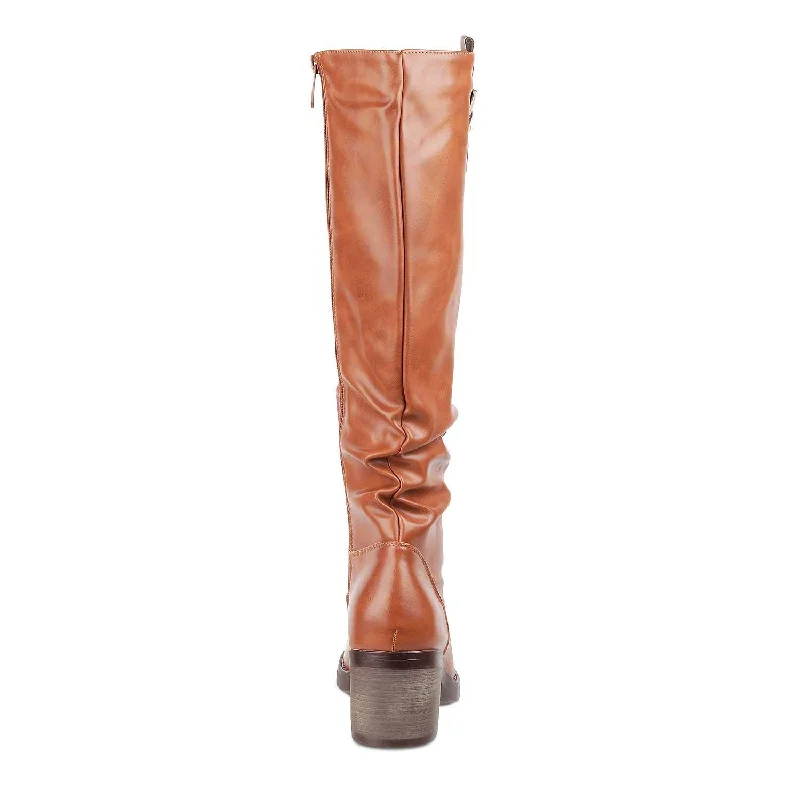 The Gardaber Camel Women's Knee-length Boots Tresmode