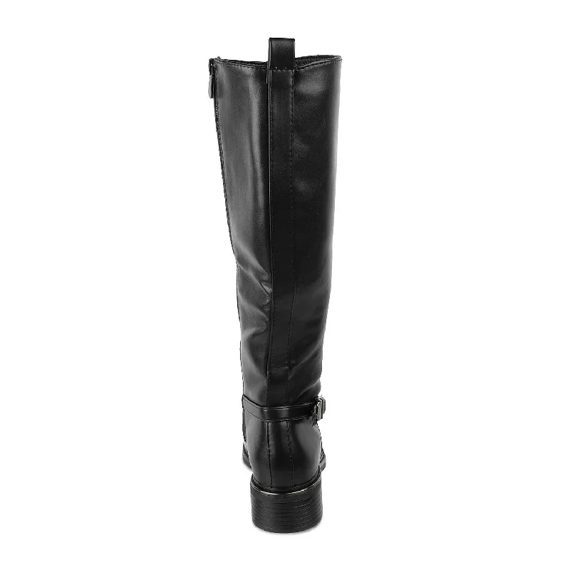 The Tloin Black Women's Knee-length Boots Tresmode