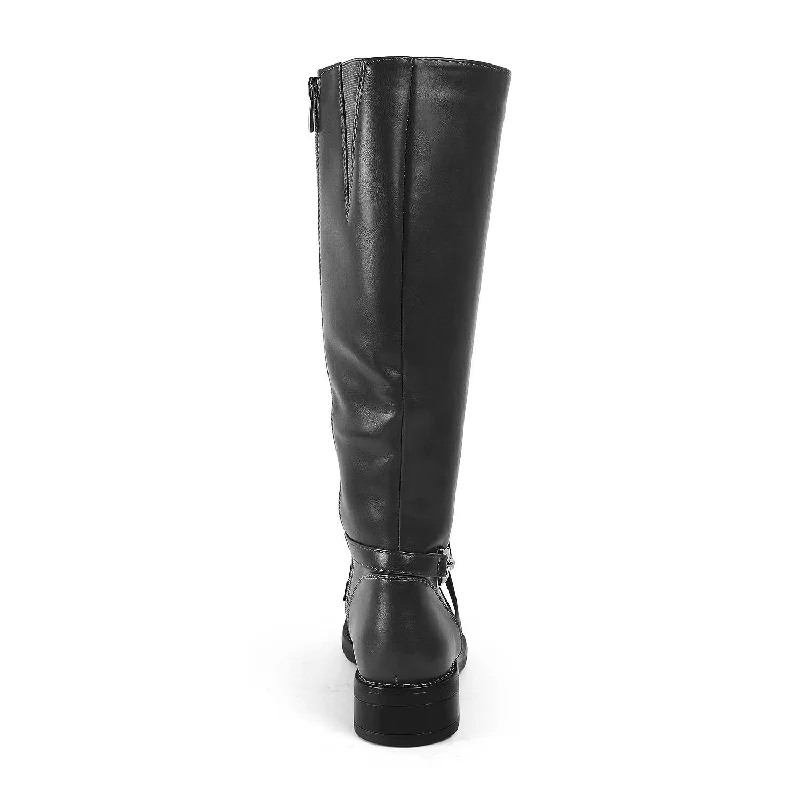 Tresmode Luc Black Women's Knee-length Boots