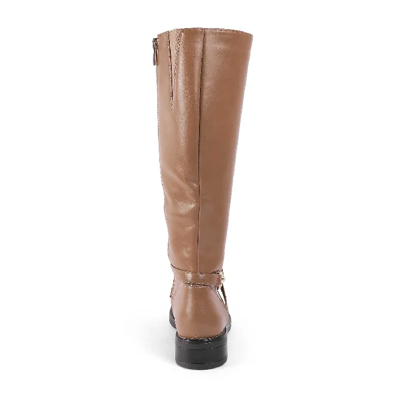 Tresmode Luc Khaki Women's Knee-length Boots