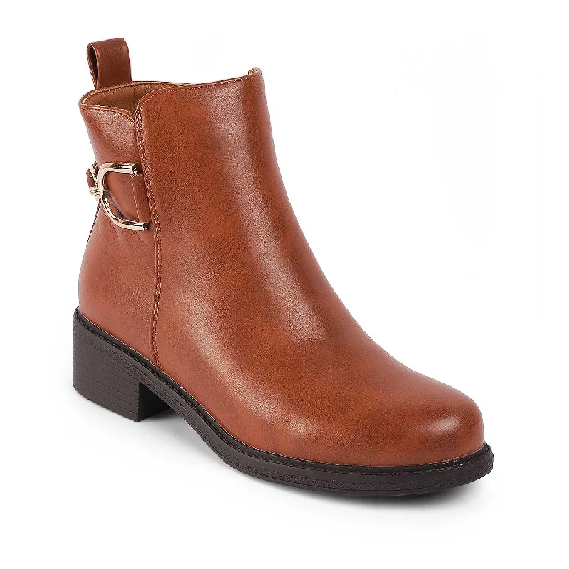 Tresmode Zurich Camel Women's Ankle-length Boots