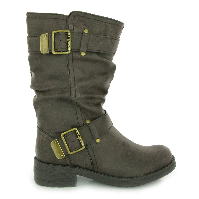 Trumble Brown Biker Boot