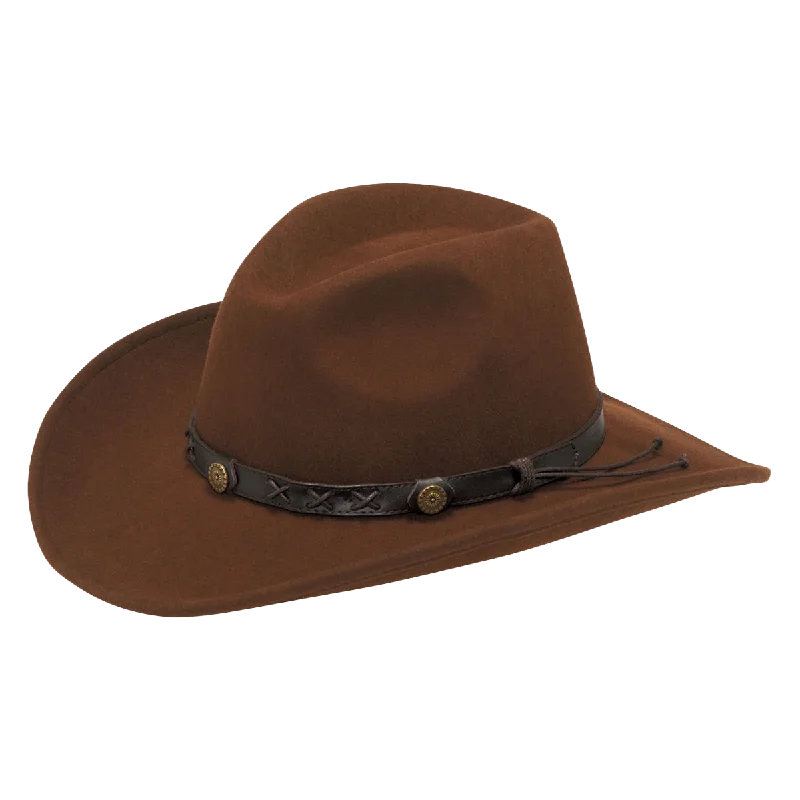 Twister Dakota Crushable Chestnut Brown Wool Cowboy Hat 7211057