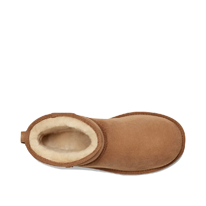 UGG Women's Classic Mini II Sheepskin Boot in Chestnut