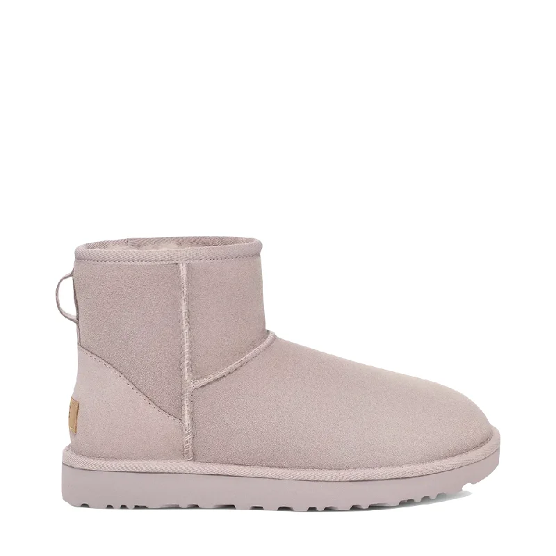 UGG Women's Classic Mini II Sheepskin Boot in Pale Smoke Grey