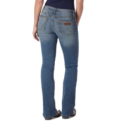 Wrangler® Ladies Retro Mae Mid Rise Medium Wash Bootcut Jeans 09MWZKM