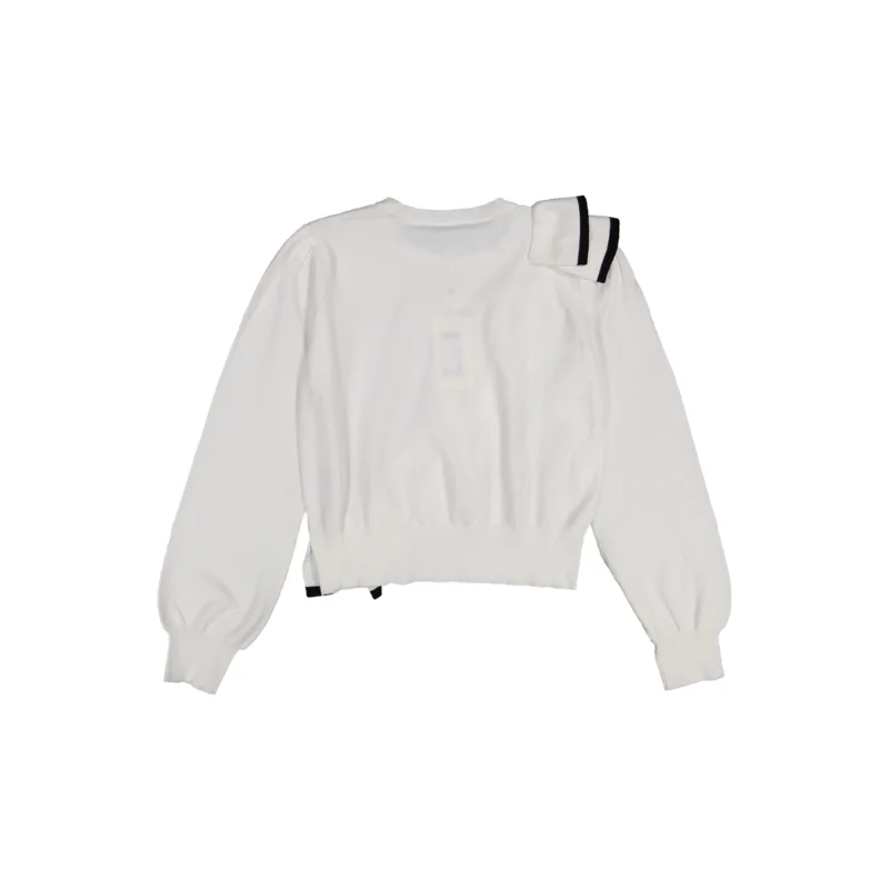 242GJ3021-SWEATER-White/Black