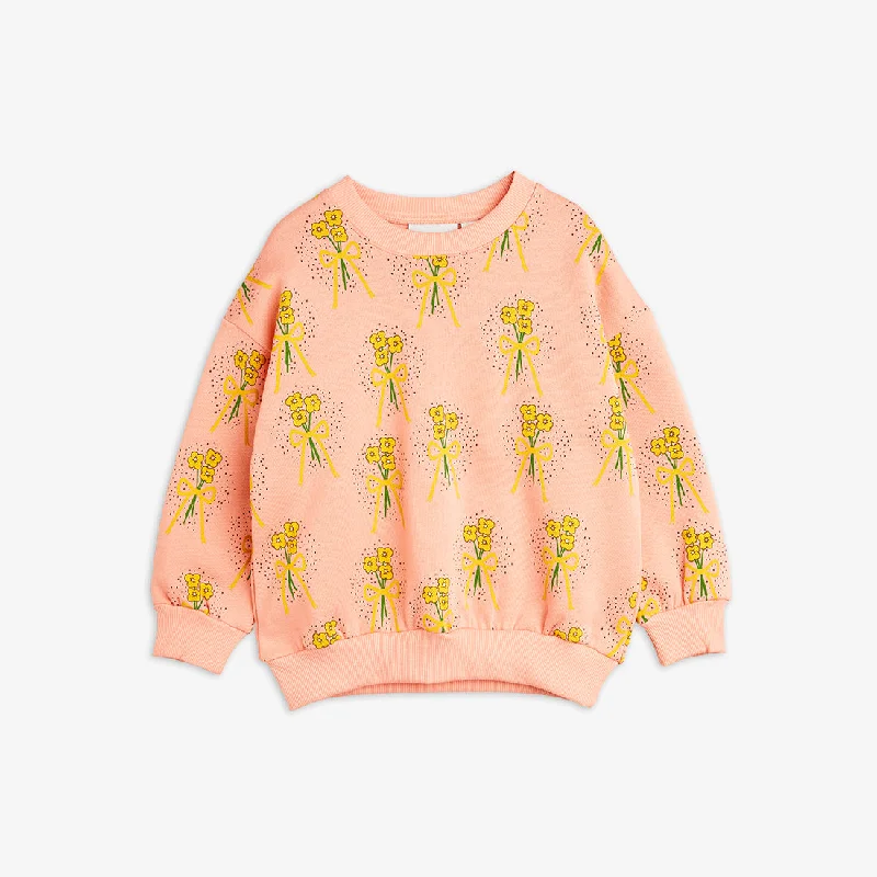 WINTER FLOWER AOP SWEATSHIRT-Pink